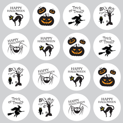 Sticker, halloween, 3.2 cm / 2 sheets - 1