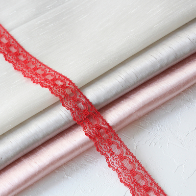Red lace ribbon, 3.5 cm / 5 metres - 1