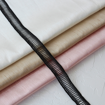 Black kolber ribbon, oval / Roll (9 metres) - 1