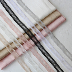 Cream kolber ribbon, oval / Roll (9 metres) - Bimotif (1)