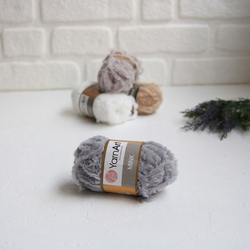 YarnArt Mink color hand knitting Flush, 334 - Bimotif