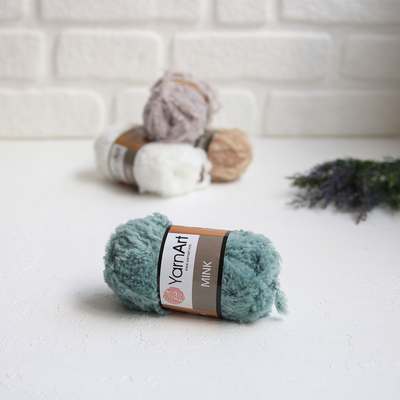 YarnArt Mink color hand knitting Flush, 348 - 1
