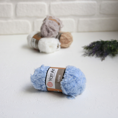 YarnArt Mink color hand knitting Flush, 351 - 1