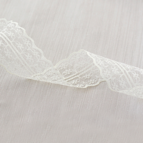 Lace ribbon / 5 metres, 4.5 cm / White - Bimotif (1)