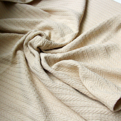 Braided cotton baby blanket, 100x100 cm / Cappuccino - 2