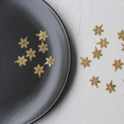 Snowflake-shaped gold jewellery, accessories - Bimotif (1)