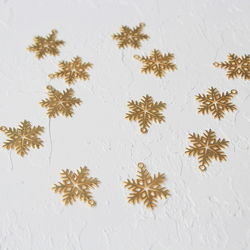 Snowflake-shaped gold jewellery, accessories - 3