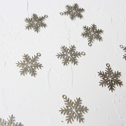 Silver jewellery, accessories in the form of snowflakes - 3