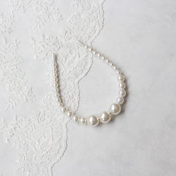 Cream crown with large pearls - Bimotif (1)