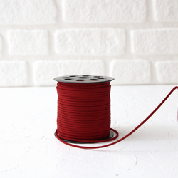 Red suede rope, 3 mm / 5 metres - Bimotif (1)