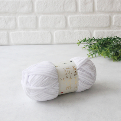 Wolans Bunny Baby velvet knitting rope, 01 - 1