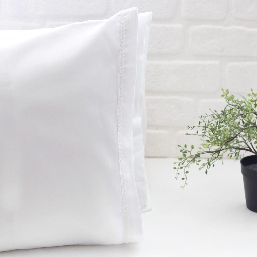 Lacy pillowcase set, 50x70 cm / white - 3