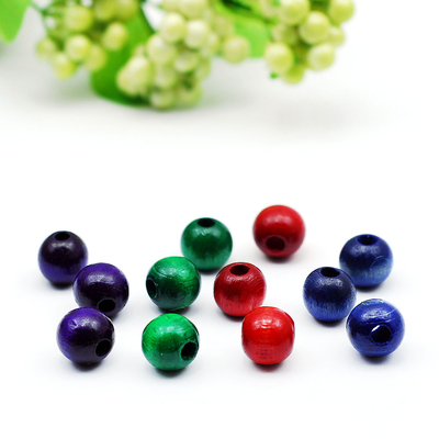 Wooden bead, night / 50 gr. (Red) - 2