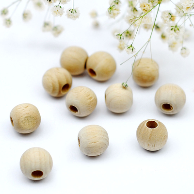 Wooden beads, solid / 50 gr. - 1