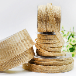 Jute ribbon, natural / 10 mm / 10 metres - 3