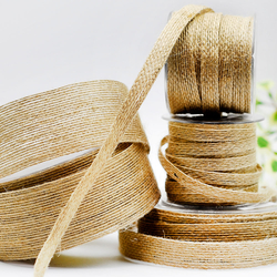 Jute ribbon, natural / 10 mm / 10 metres - 4