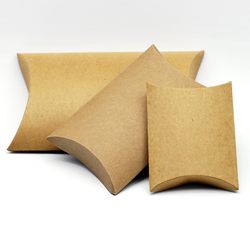 Pillow shaped kraft box / Small (5 pcs) - Bimotif