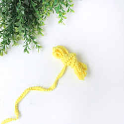 Yellow tiny pompom ribbon, 1 cm / 5 metres - Bimotif