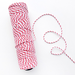 Packing rope, red-white / 100 metres - Bimotif