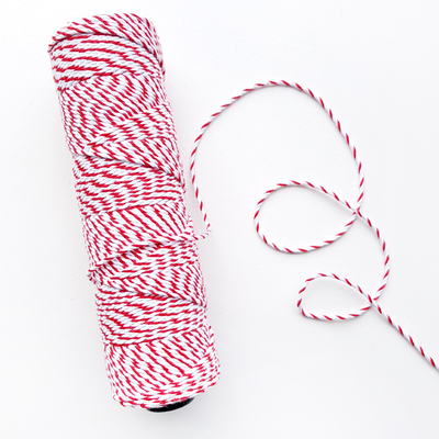 Packing rope, red-white / 100 metres - 1