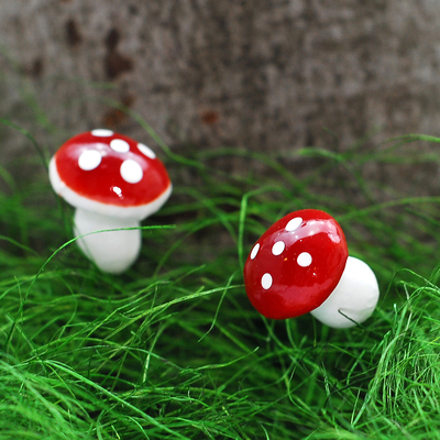 Miniature mushroom, 1 cm / 50 pcs - 2