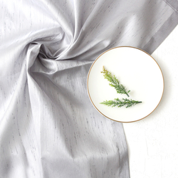 Grey stain resistant Ottoman silk tablecloth / 140x200 cm - Bimotif