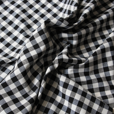Black and white checkered tablecloth / 160x260 cm - 2