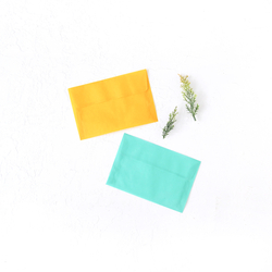 Indian yellow transparent envelope, 12x18 cm / 10 pcs - Bimotif (1)