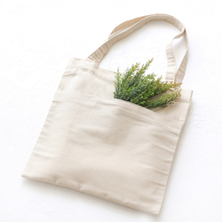 Cotton gabardine tote bag with kangaroo pocket - 4