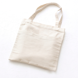 Cotton gabardine tote bag with kangaroo pocket - 3