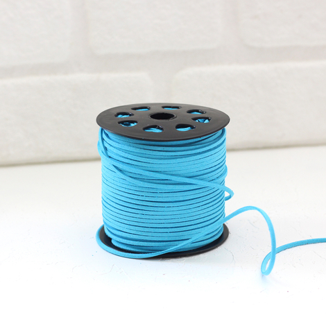 Blue suede rope, 3 mm / 5 metres - Bimotif (1)