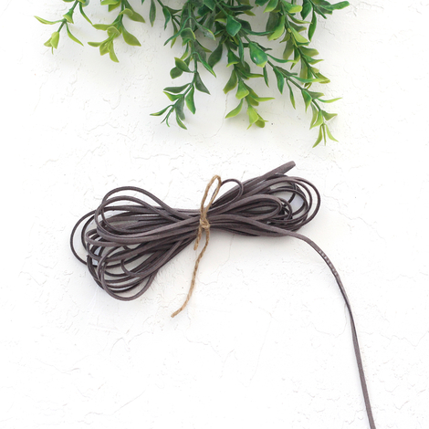 Dark Gray suede rope, 3 mm / 5 metres - Bimotif