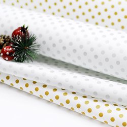 Wrapping paper, metallic polka dot, 70x100 cm / 5 pcs (Silver) - 4
