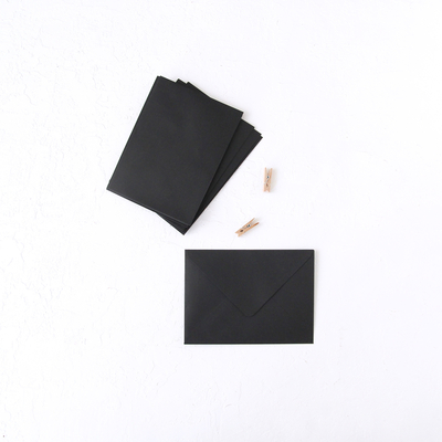 Black standard envelope, 13x18 cm / 50 pcs - 1
