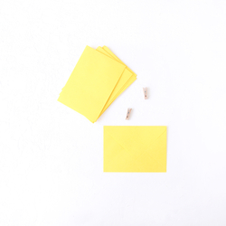 Yellow standard envelope, 13x18 cm / 50 pcs - Bimotif