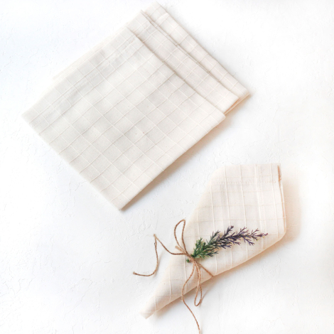 Check pattern Buldan cloth napkin, 40x40 cm / 4 pcs - Bimotif (1)