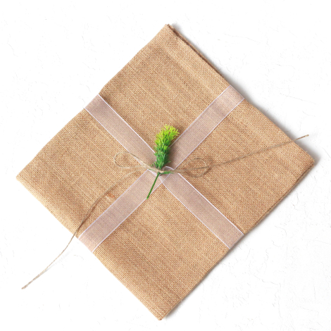 Velcro gift pack with white ribbon, 30x30 cm / 2 pcs - Bimotif