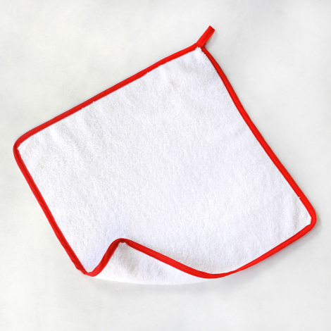 Kitchen hand towel with red piping, 35x35 cm / 2 pcs - 5
