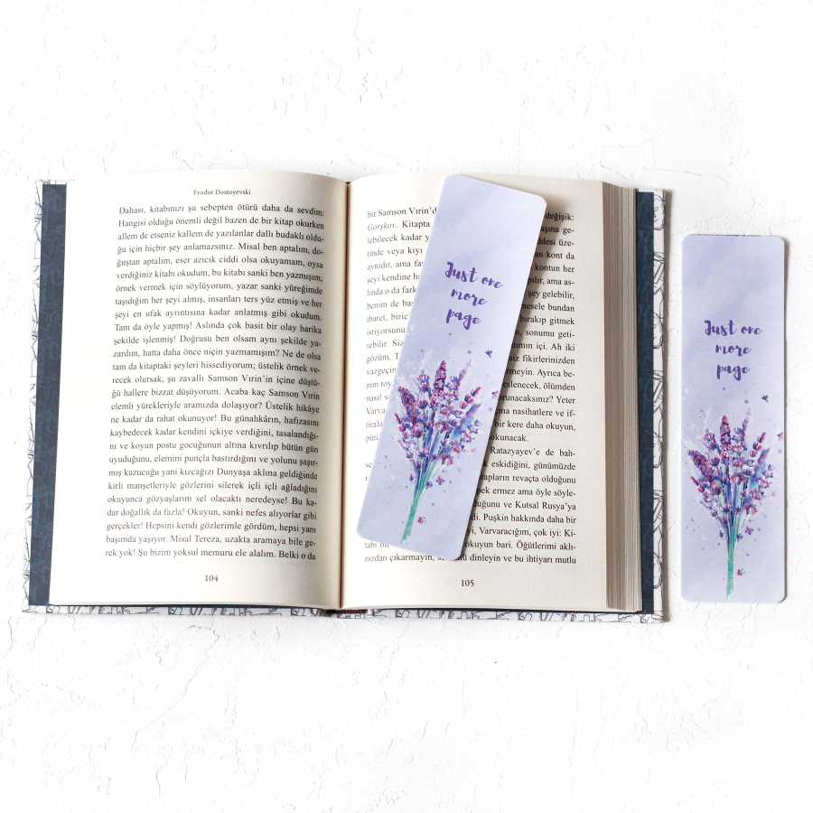 Bookends, lilac flower / 2 pcs - 1