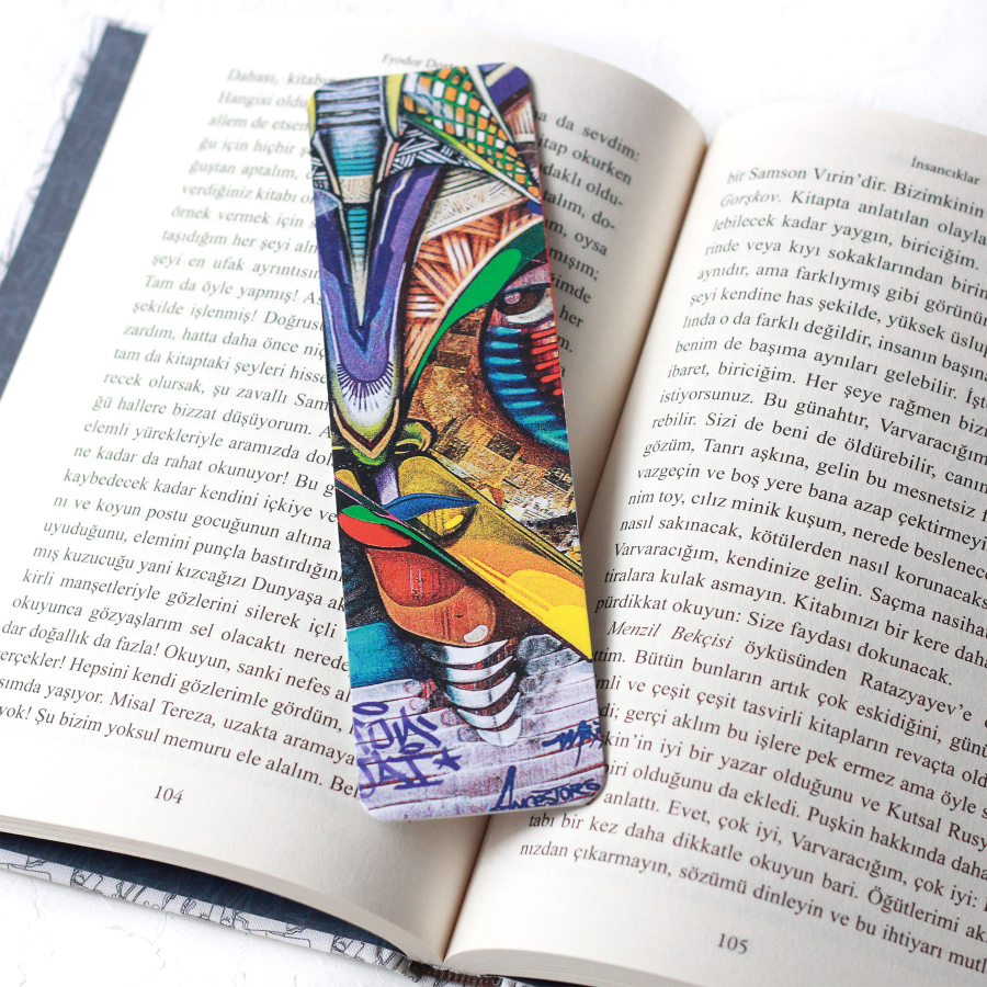 Abstract themed bookmark set / 2 pcs - 2