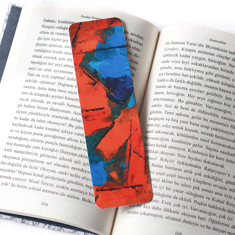 Abstract themed bookmark set / 2 pcs - 3