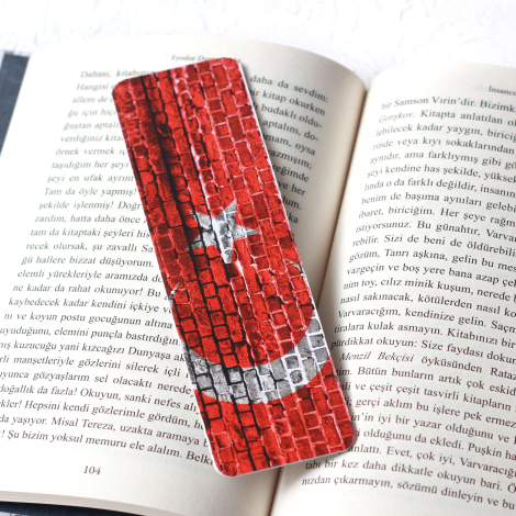 Atatürk and flag themed bookmark set / 3 pcs - 3