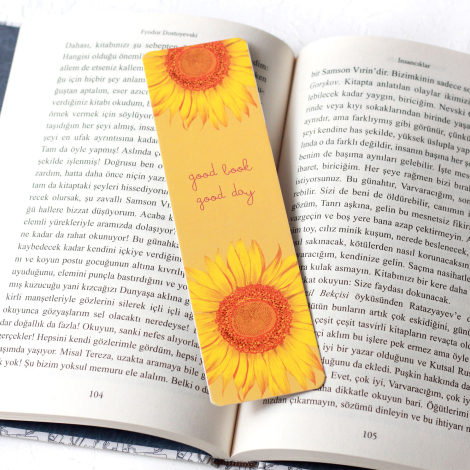 Flower themed bookmark set / 5 pcs - 4