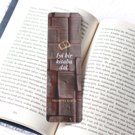 Books themed bookmark set / 3 pcs - 2