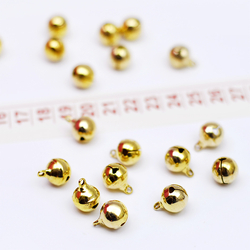 Bell, gold / 10 pcs - Bimotif (1)