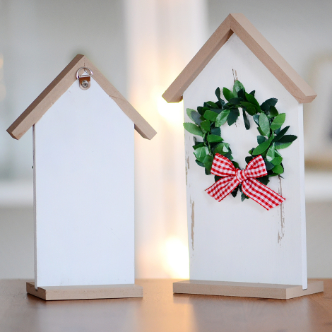 Christmas decorative wooden house, large / 20 cm - Bimotif (1)