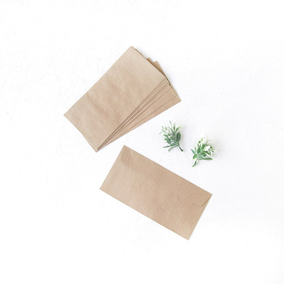 Kraft envelope, 11x22 cm / 5 pcs - 1