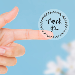 Transparent sticker, thank you / 1 sheet - Bimotif