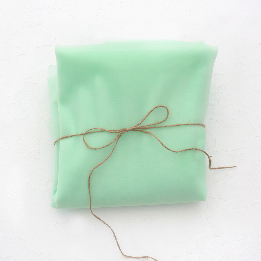 Dream tulle, romantic / aqua green (1 metre) - 1