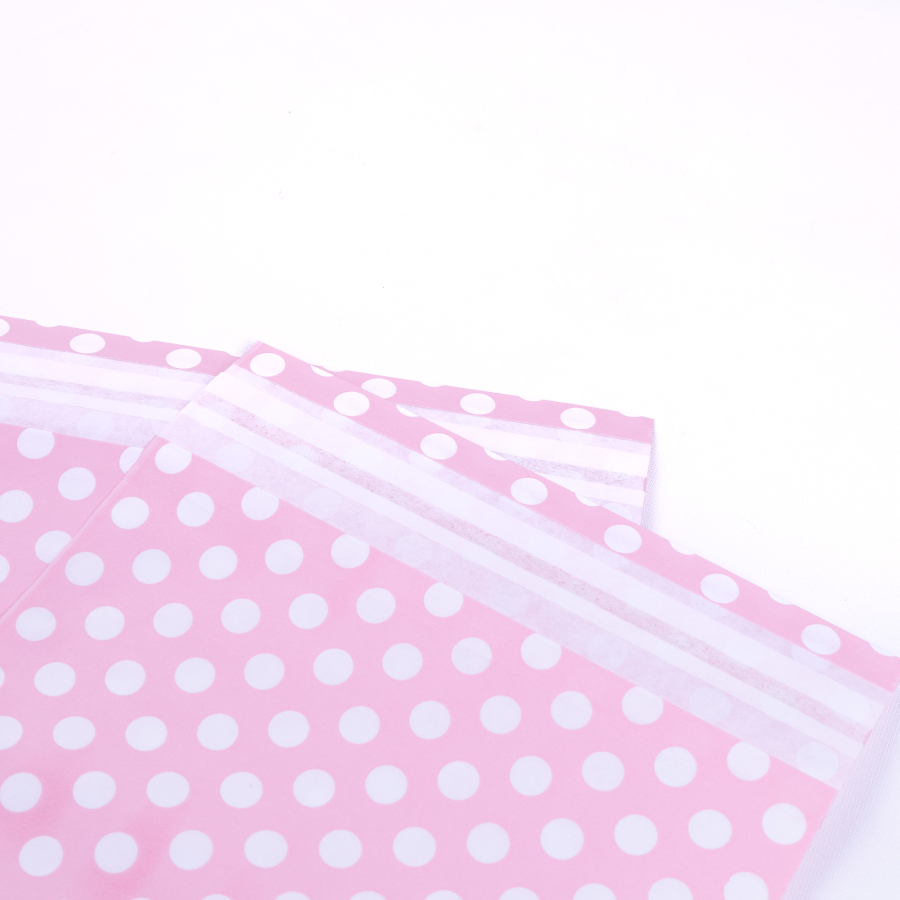 Pink and white polka dot gift pack, 20x20 cm / 5 pcs - 2